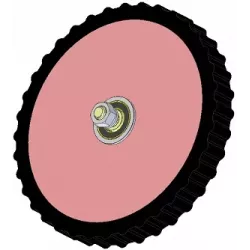Rolle Nr. 234 – Andruckrolle aus Stahl-Gummi Ø340 mm für Maschinen von Wuhlmaus | OEM Wuhlmaus 000.03.142.00 | Hersteller KiJ