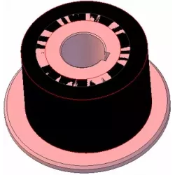 Rolle Nr. 264 – Antriebsrolle aus Stahl-Gummi Ø94 mm für Maschinen von AVR | OEM AVR 202.16.40 | Hersteller KiJ