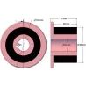 Rolle Nr. 264 – Antriebsrolle aus Stahl-Gummi Ø94 mm für Maschinen von AVR | OEM AVR 202.16.40 | Hersteller KiJ