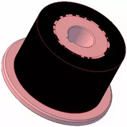 Rolle Nr. 265 – Antriebsrolle aus Stahl-Gummi Ø110 mm für Maschinen von AVR | OEM AVR 202.16.90 | Hersteller KiJ