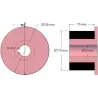Rolle Nr. 265 – Antriebsrolle aus Stahl-Gummi Ø110 mm für Maschinen von AVR | OEM AVR 202.16.90 | Hersteller KiJ