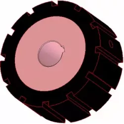 Rolle Nr. 266 – Antriebsrolle aus Stahl-Gummi Ø170 mm für Maschinen von AVR | OEM AVR 742.20.80 | Hersteller KiJ