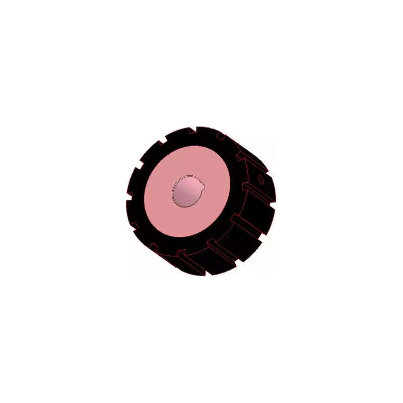 Rolle Nr. 266 – Antriebsrolle aus Stahl-Gummi Ø170 mm für Maschinen von AVR | OEM AVR 742.20.80 | Hersteller KiJ