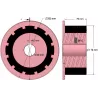 Rolle Nr. 267 – Antriebsrolle aus Stahl-Gummi Ø170 mm für Maschinen von AVR | OEM AVR 742.20.70 | Hersteller KiJ