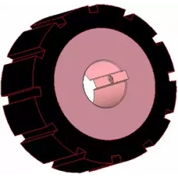 Rolle Nr. 271 – Antriebsrolle aus Stahl-Gummi Ø170 mm für Maschinen von AVR | OEM AVR 742.20.85 | Hersteller KiJ