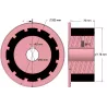 Rolle Nr. 272 – Antriebsrolle aus Stahl-Gummi Ø170 mm für Maschinen von AVR | OEM AVR 742.20.75 | Hersteller KiJ