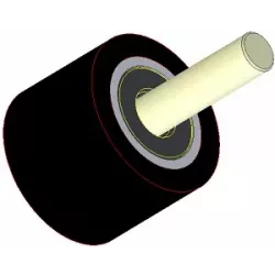 Rolle Nr. 284 – Stützrolle aus Stahl-Gummi Ø80 mm für Maschinen von Dewulf | OEM Dewulf 2660005C | Hersteller KiJ