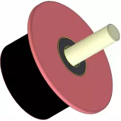 Rolle Nr. 287 – Stützrolle aus Stahl-Gummi Ø90 mm für Maschinen von Dewulf | OEM Dewulf 2660029C | Hersteller KiJ