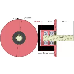 Rolle Nr. 287 – Stützrolle aus Stahl-Gummi Ø90 mm für Maschinen von Dewulf | OEM Dewulf 2660029C | Hersteller KiJ