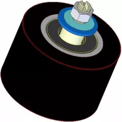Rolle Nr. 294 – Stützrolle aus Stahl-Gummi Ø90 mm für Maschinen von Dewulf | OEM Dewulf 2660225 | Hersteller KiJ