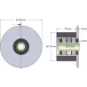Rolle Nr. 23H – Stützrolle aus Stahl-Gummi Ø110 mm für Maschinen von Holmer | OEM Holmer 1130020688 | Hersteller KiJ