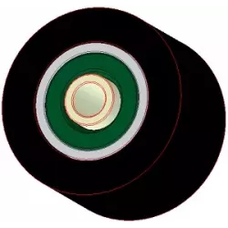 Rolle Nr. 296 – Stützrolle aus Stahl-Gummi Ø90 mm für Maschinen von Holaras | Hersteller KiJ