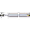 Rolle Nr. 302 – Antriebswelle aus Stahl-Gummi Ø104 mm | OEM 165.157.00 | Hersteller KiJ