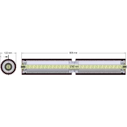 Rolle Nr. 304 – Rolle aus Stahl-Gummi Ø122 mm | OEM 184.223.00 | Hersteller KiJ