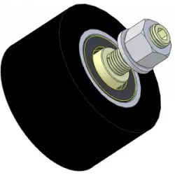Rolle Nr. 311 – Stützrolle aus Stahl-Gummi Ø90 mm für Maschinen von Guaresi | OEM Guaresi P7301421000 | Hersteller KiJ