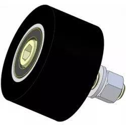 Rolle Nr. 311a – Stützrolle aus Stahl-Gummi Ø90 mm für Maschinen von Guaresi | Hersteller KiJ