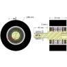 Rolle Nr. 311a – Stützrolle aus Stahl-Gummi Ø90 mm für Maschinen von Guaresi | Hersteller KiJ