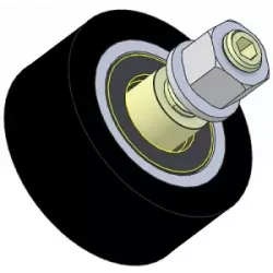 Rolle Nr. 313 – Stützrolle aus Stahl-Gummi Ø80 mm für Maschinen von Guaresi | OEM Guaresi P7714120000 | Hersteller KiJ