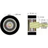 Rolle Nr. 313 – Stützrolle aus Stahl-Gummi Ø80 mm für Maschinen von Guaresi | OEM Guaresi P7714120000 | Hersteller KiJ