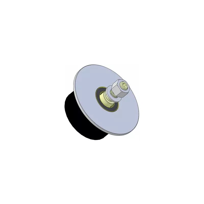 Rolle Nr. 314 – Stützrolle aus Stahl-Gummi Ø90 mm für Maschinen von Guaresi | OEM Guaresi P7708050000 | Hersteller KiJ