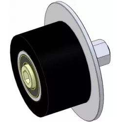 Rolle Nr. 314a – Stützrolle aus Stahl-Gummi Ø90 mm für Maschinen von Guaresi | Hersteller KiJ