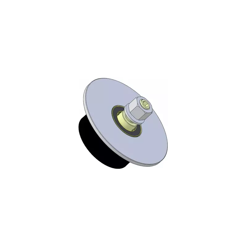 Rolle Nr. 315 – Stützrolle aus Stahl-Gummi Ø80 mm für Maschinen von Guaresi | OEM Guaresi P7755190000 | Hersteller KiJ