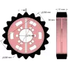 Rolle Nr. 321 – Antriebsrolle aus Stahl-Gummi Ø258 mm, Teilung 35 mm, für Maschinen von Grimme | OEM Grimme 076.04047 | Hersteller KiJ