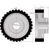 Rolle Nr. 333 – Rolle Ø220 mm für Maschinen von Wuhlmaus | Hersteller KiJ