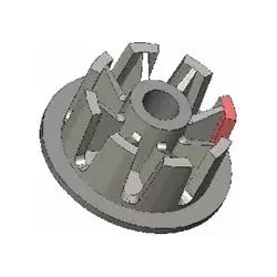 Rolle Nr. 27 – Führungsrolle aus Gusseisen Ø103 mm für Kartoffelroder Anna Z644 | OEM Anna 5644-60-005, 090.60.013.02 | Hersteller KiJ