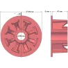 Rolle Nr. 27 – Führungsrolle aus Gusseisen Ø103 mm für Kartoffelroder Anna Z644 | OEM Anna 5644-60-005, 090.60.013.02 | Hersteller KiJ