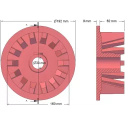 Rolle Nr. 28 – Antriebsrolle aus Gusseisen Ø160 mm | Hersteller KiJ