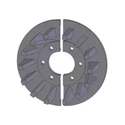 Rolle Nr. 33 – Antriebsrolle aus Gusseisen Ø210 mm, Teilung 50 mm, für Maschinen von ROPA | OEM ROPA 252054 | Hersteller KiJ