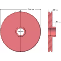 Rolle Nr. 40 – Rolle Ø200 mm | Hersteller KiJ