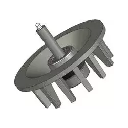 Rolle Nr. 41 – Umlenkrolle aus Gusseisen Ø172 mm, Teilung 40 mm, für Maschinen von Stoll | OEM Stoll 0071590, 0190550 | Hersteller KiJ