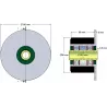 Rolle Nr. 25 – Rolle aus Stahl-Gummi Ø90 mm für Maschinen von ROPA | OEM ROPA 252019, 1130004669, 252105 | Hersteller KiJ