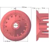 Rolle Nr. 50 – Antriebsrolle aus Gusseisen Ø180 mm, Teilung 40 mm | Hersteller KiJ