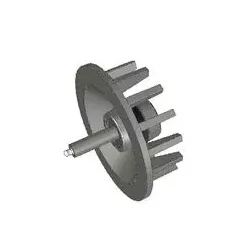 Rolle Nr. 56 – Umlenkrolle aus Gusseisen Ø120 mm, Teilung 40 mm, für Maschinen von Stoll | OEM Stoll 1507970, 1507980 | Hersteller KiJ