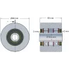 Rolle Nr. 58 – Rolle aus Stahl Ø80 mm für Maschinen von Reekie | OEM Reekie RSS1139 | Hersteller KiJ