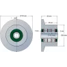 Rolle Nr. 59 – Umlenkrolle aus Stahl Ø80 mm für Maschinen von Reekie | OEM Reekie RSS1138 | Hersteller KiJ