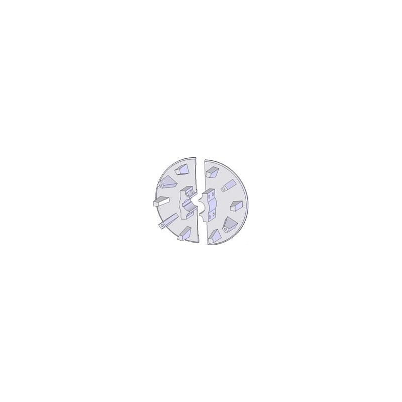 Rolle Nr. 60 – Antriebsrolle aus Gusseisen Ø238 mm, Teilung 40/80 mm | OEM 000.00345 | Hersteller KiJ