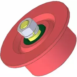 Rolle Nr. 81 – Umlenkrolle aus Stahl Ø100 mm für Kartoffelroder Anna Z644 | OEM Anna 564421016 | Hersteller KiJ