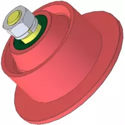 Rolle Nr. 82 – Umlenkrolle Ø100 mm für Kartoffelroder Anna Z644 | OEM Anna 5644-21-025, 5644-60-022 | Hersteller KiJ