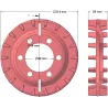 Rolle Nr. 87 – Antriebsrolle aus Gusseisen für Roder Z-609 | OEM 5609110100 | Hersteller KiJ