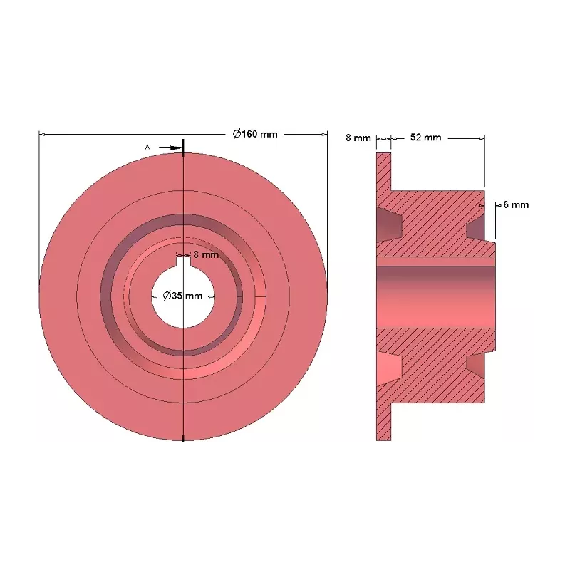 Rolle Nr. 88 – Umlenkrolle Ø118 mm für Kartoffelroder Anna Z644 | OEM Anna 5644-51-009 | Hersteller KiJ