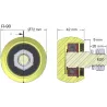 Rolle Nr. 90 – Rolle aus Gusseisen Ø72 mm für Maschinen von Wuhlmaus | OEM Wuhlmaus 5644-33-002, 000.03.005.00 | Hersteller KiJ