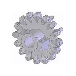 Rolle Nr. 98 – Antriebsrolle aus Gusseisen Ø168 mm, Teilung 36 mm | Hersteller KiJ