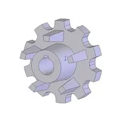 Rolle Nr. 126 – Antriebsrolle aus Gusseisen Ø110 mm, Teilung 40 mm | Hersteller KiJ