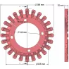 Rolle Nr. 128 – Rolle aus Gusseisen Ø295 mm, Teilung 60 mm, für Maschinen von Grimme | OEM Grimme 006.00295, 200.06503 | Hersteller KiJ