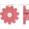 Rolle Nr. 149 – Antriebsrolle aus Gusseisen Ø152 mm, Teilung 40 mm | OEM 10.21.05-2 | Hersteller KiJ
