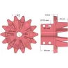 Rolle Nr. 153 – Antriebsrolle aus Gusseisen Ø180 mm, Teilung 33 mm | Hersteller KiJ